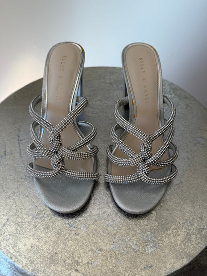 Kelly & Katie - Silver Rhinestone Sandals