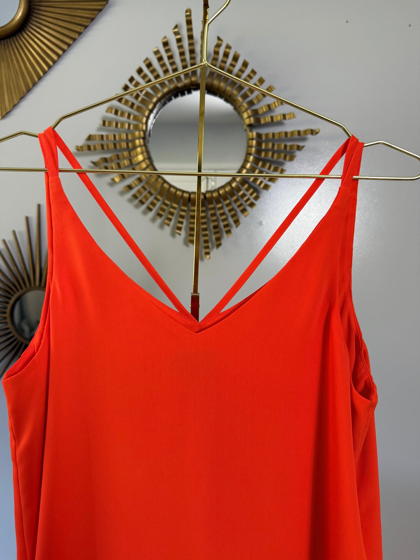 Topshop - Orange Sleeveless Top