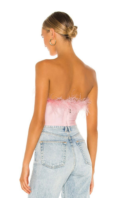 Superdown - Pink Ramona Bustier Top