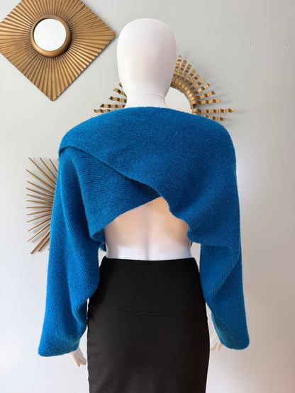 Blue High & Low Sweater