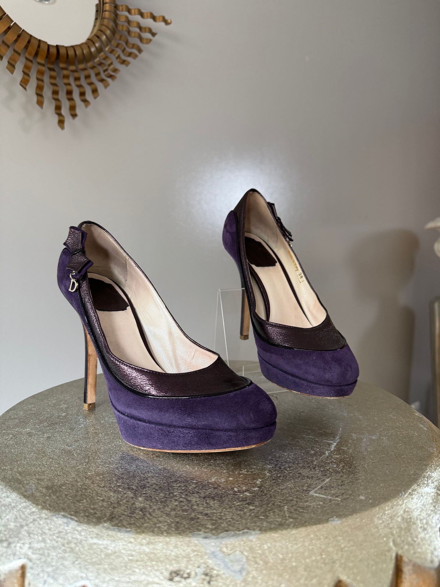 DIOR - Purple Deco Suede Pumps