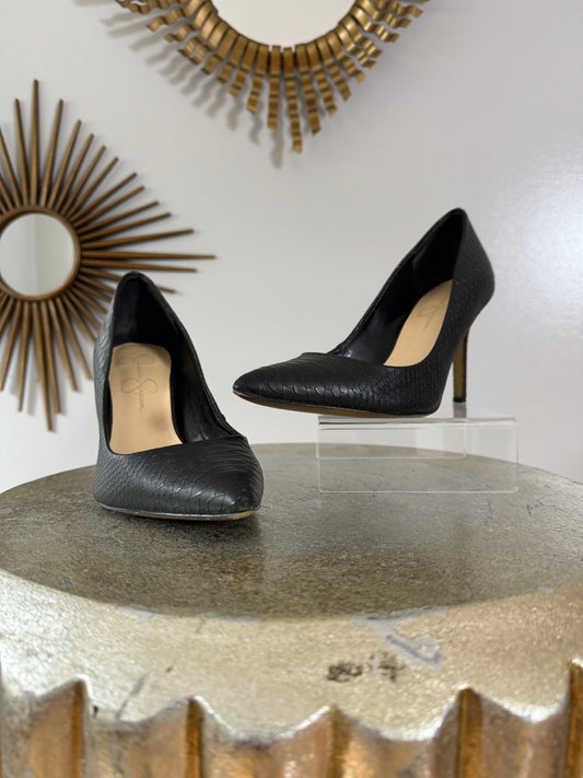 Jessica Simpson - Black Levin Faux Leather Pump