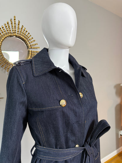 Talbots - Blue Denim Trench Coat