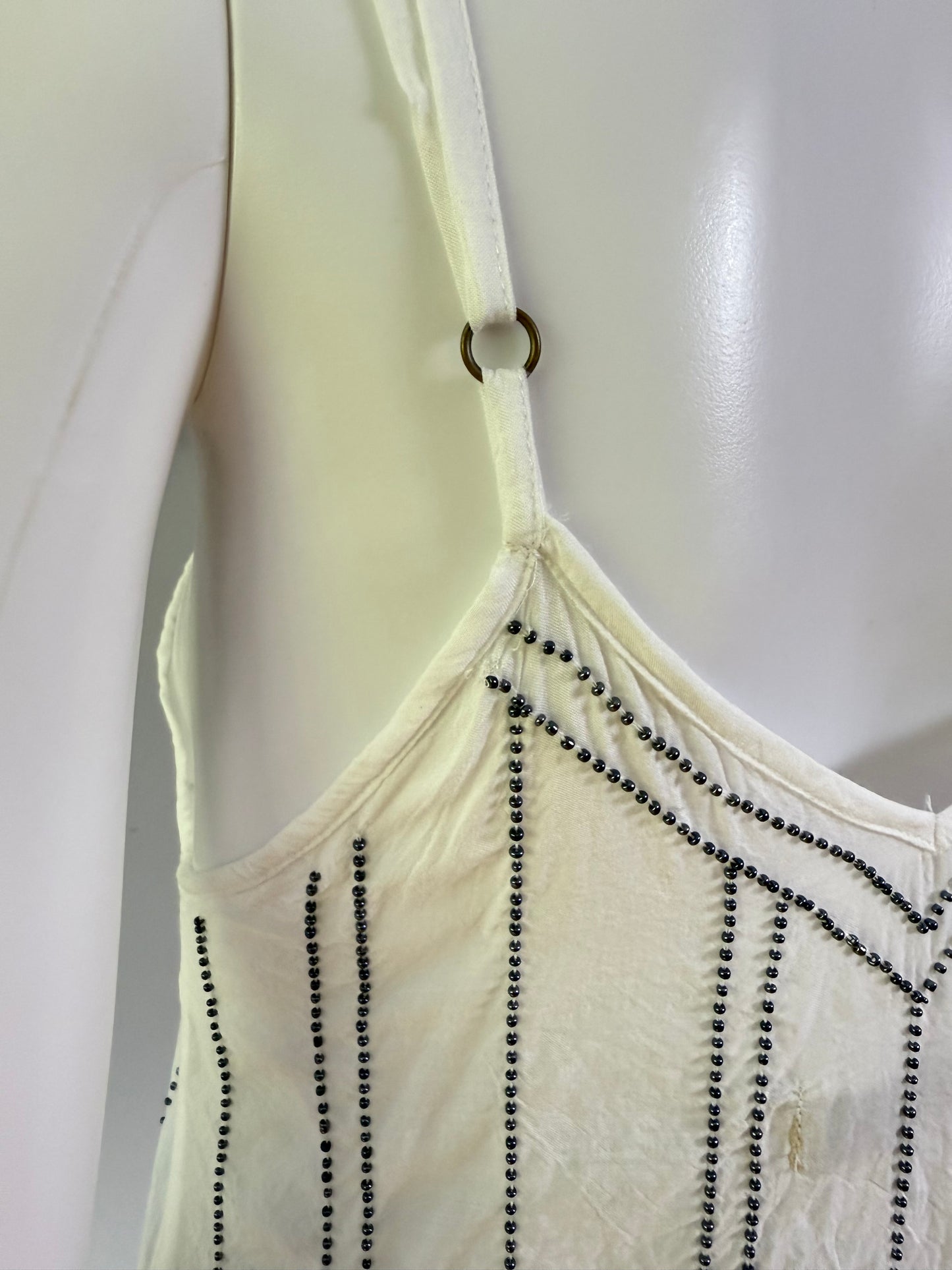 Milkshake- White Beaded Tank Top