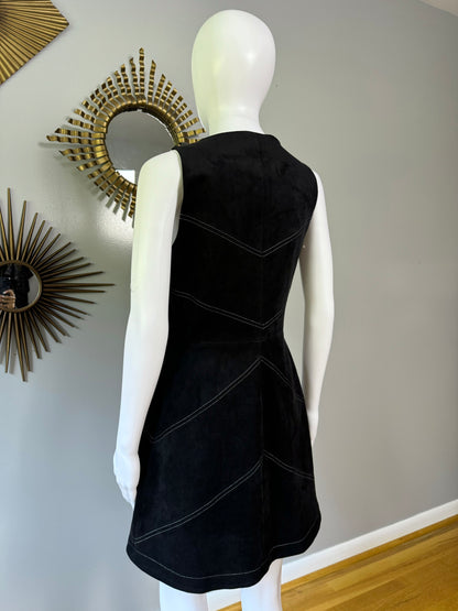 BCBG - Black Faux Suede Alaina Mini Dress