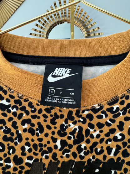 NIKE - Brown Leopard Print Sweatshirt