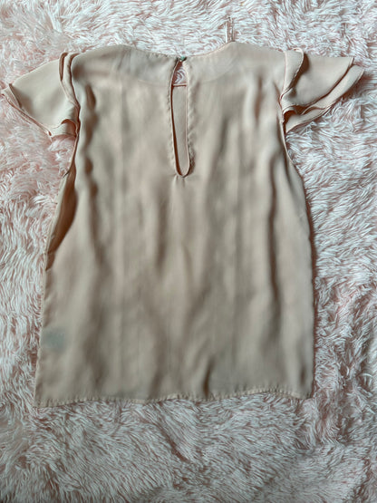 Peach Ruffle Top