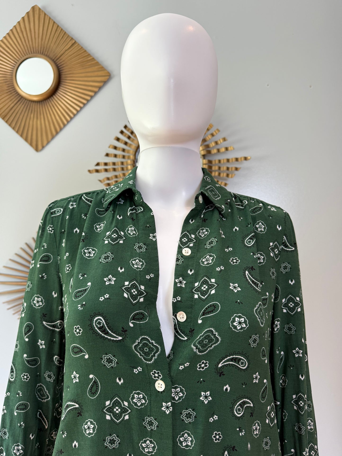 Rails - Green Jesabel Bandana Shirt