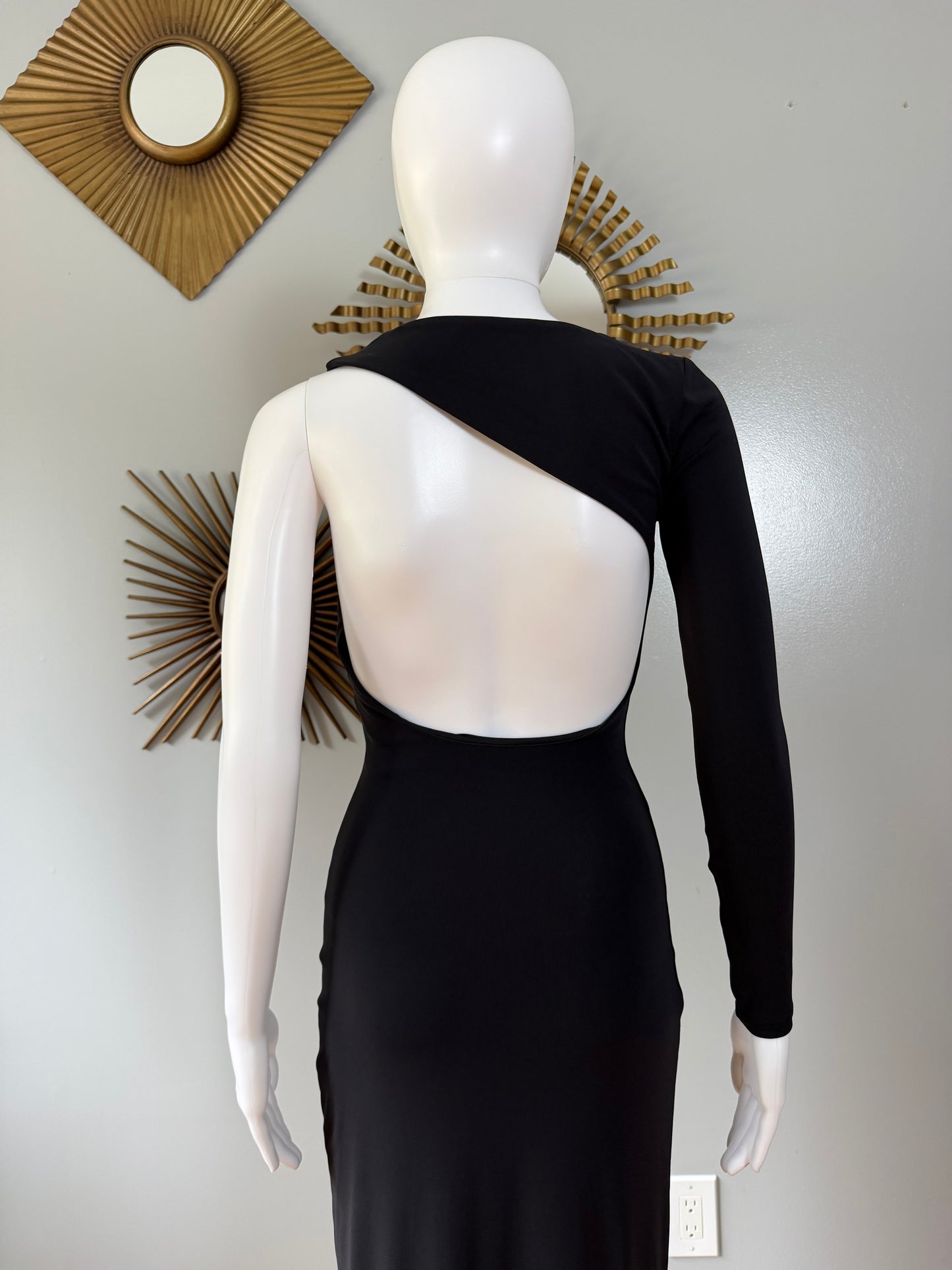 ZARA - Black Cut Out Nilit & Basf Maxi Dress