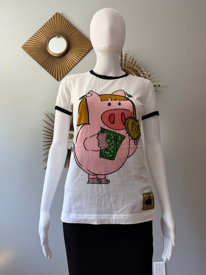 Dolce & Gabbana - White 2019 “Money Ping” T-shirt