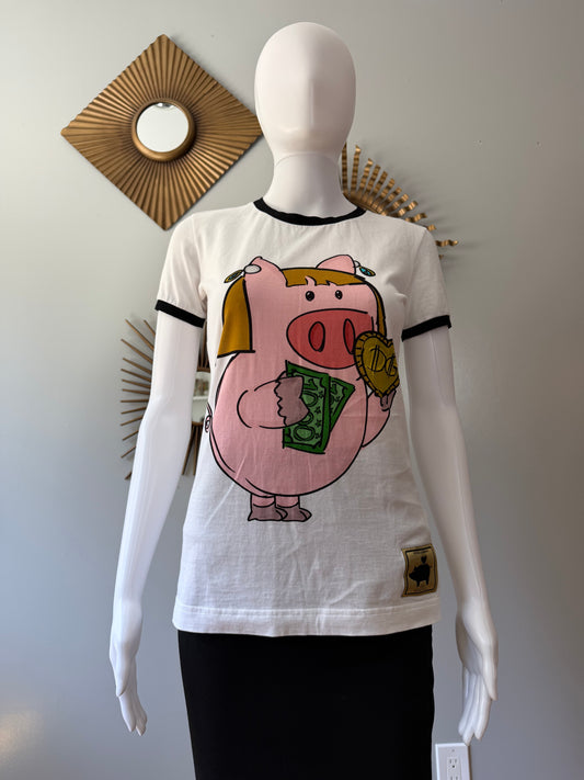Dolce & Gabbana - White 2019 “Money Ping” T-shirt