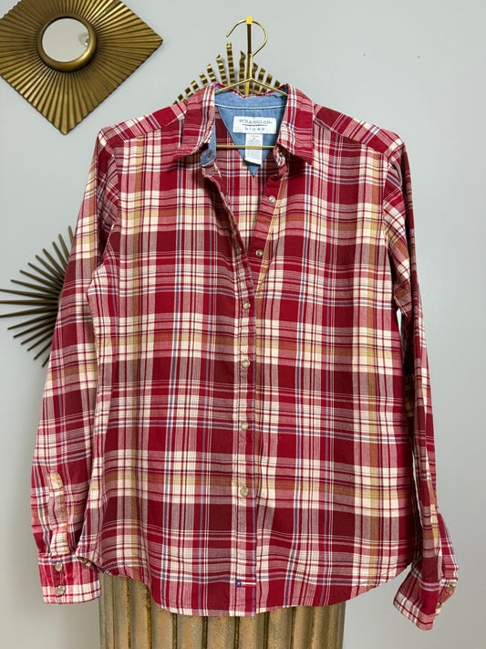 Wrangler - Red Plaid Button Down Shirt