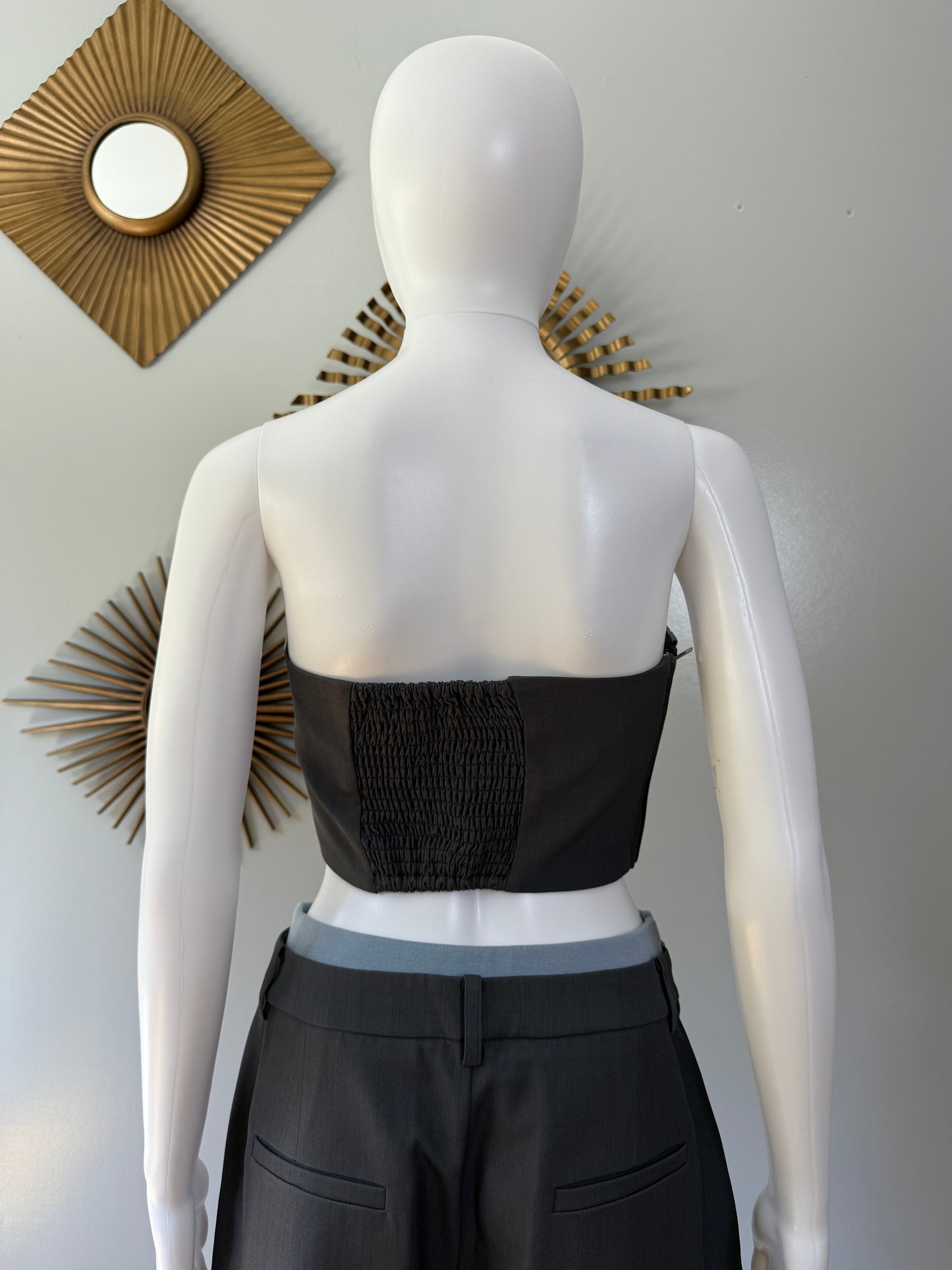 La Lune Du Ciel - Grey Tube Top & Pants Set