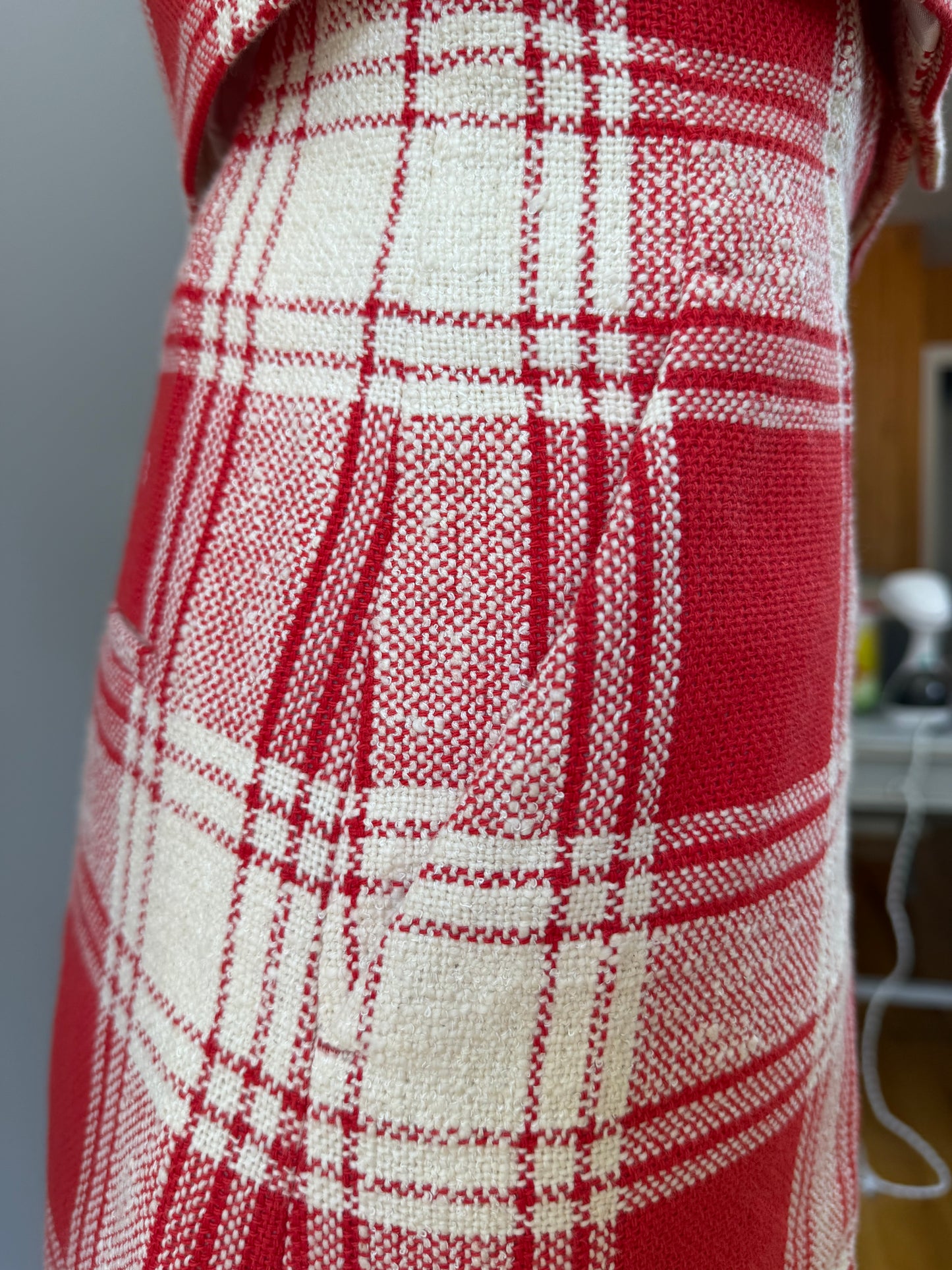 Zara - Red Plaid Skirt Set
