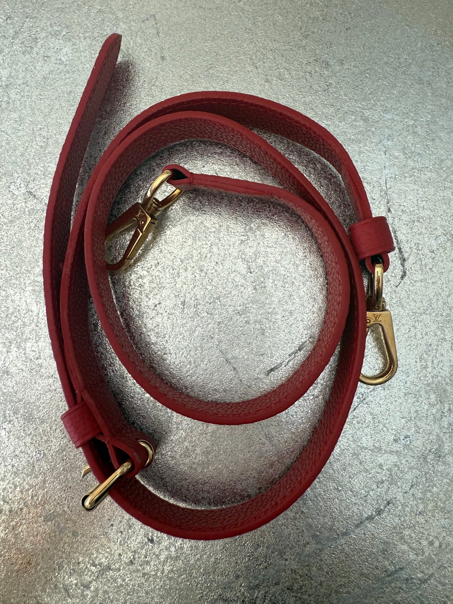 Louis Vuitton - Red Double V Leather Bag