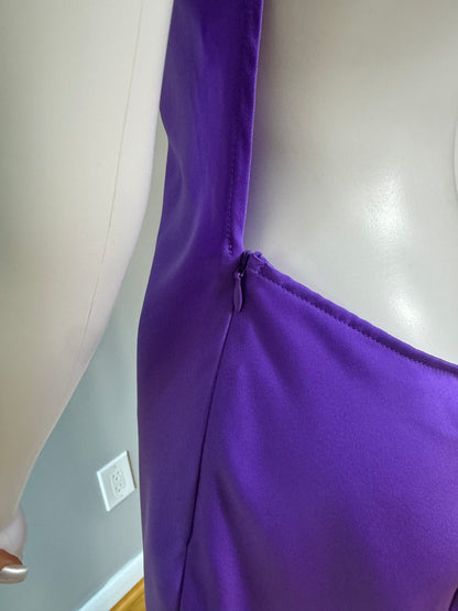 Meshki - Purple Joslyn Satin Mini Slip Dress