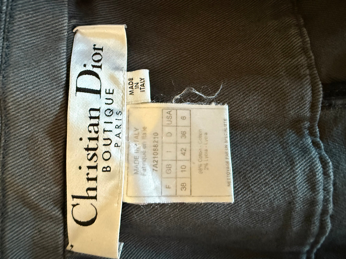 Dior - Vintage Gray Denim Long Jacket