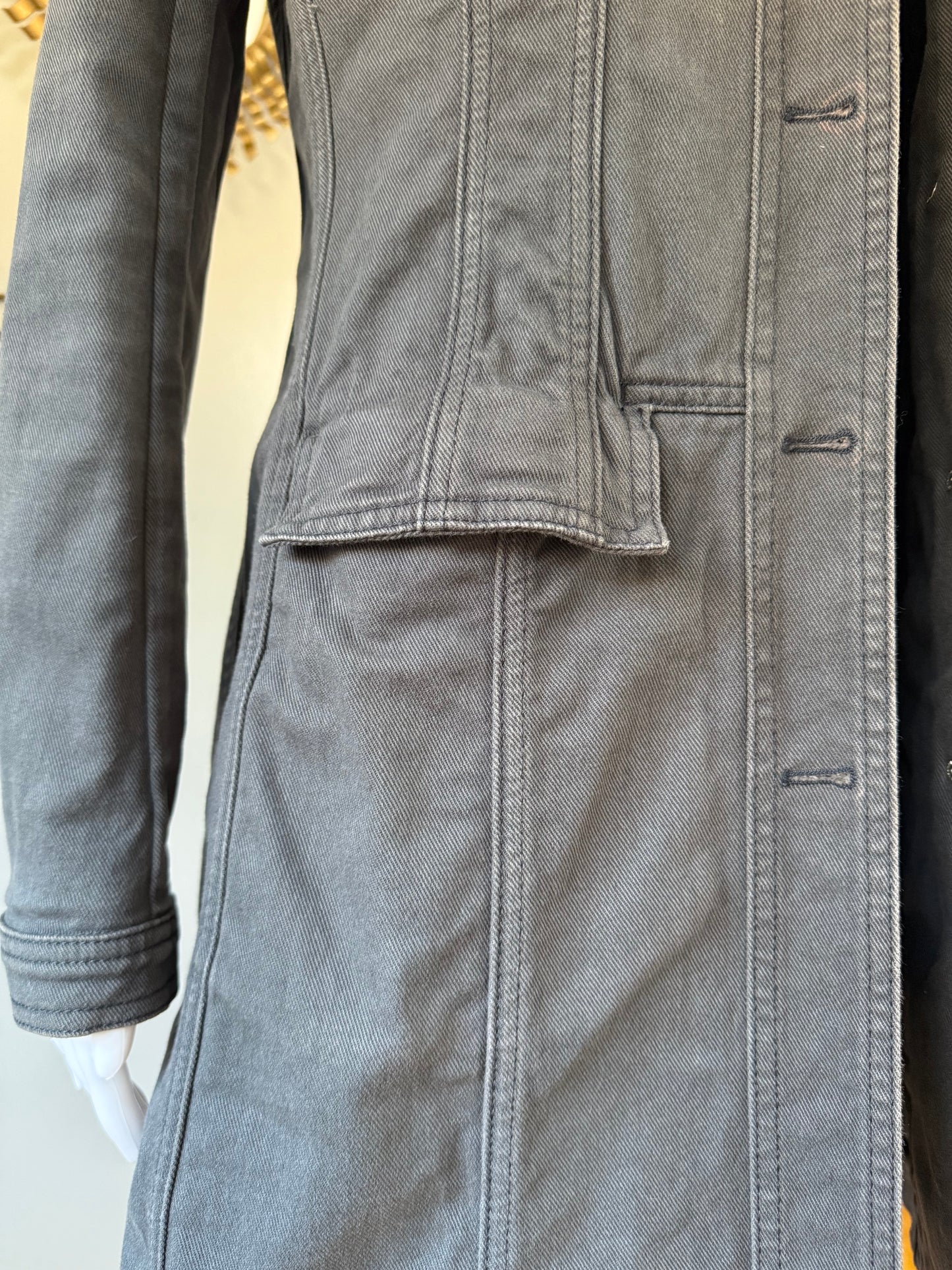 Dior - Vintage Gray Denim Long Jacket