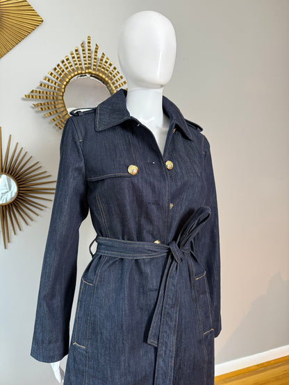 Talbots - Blue Denim Trench Coat