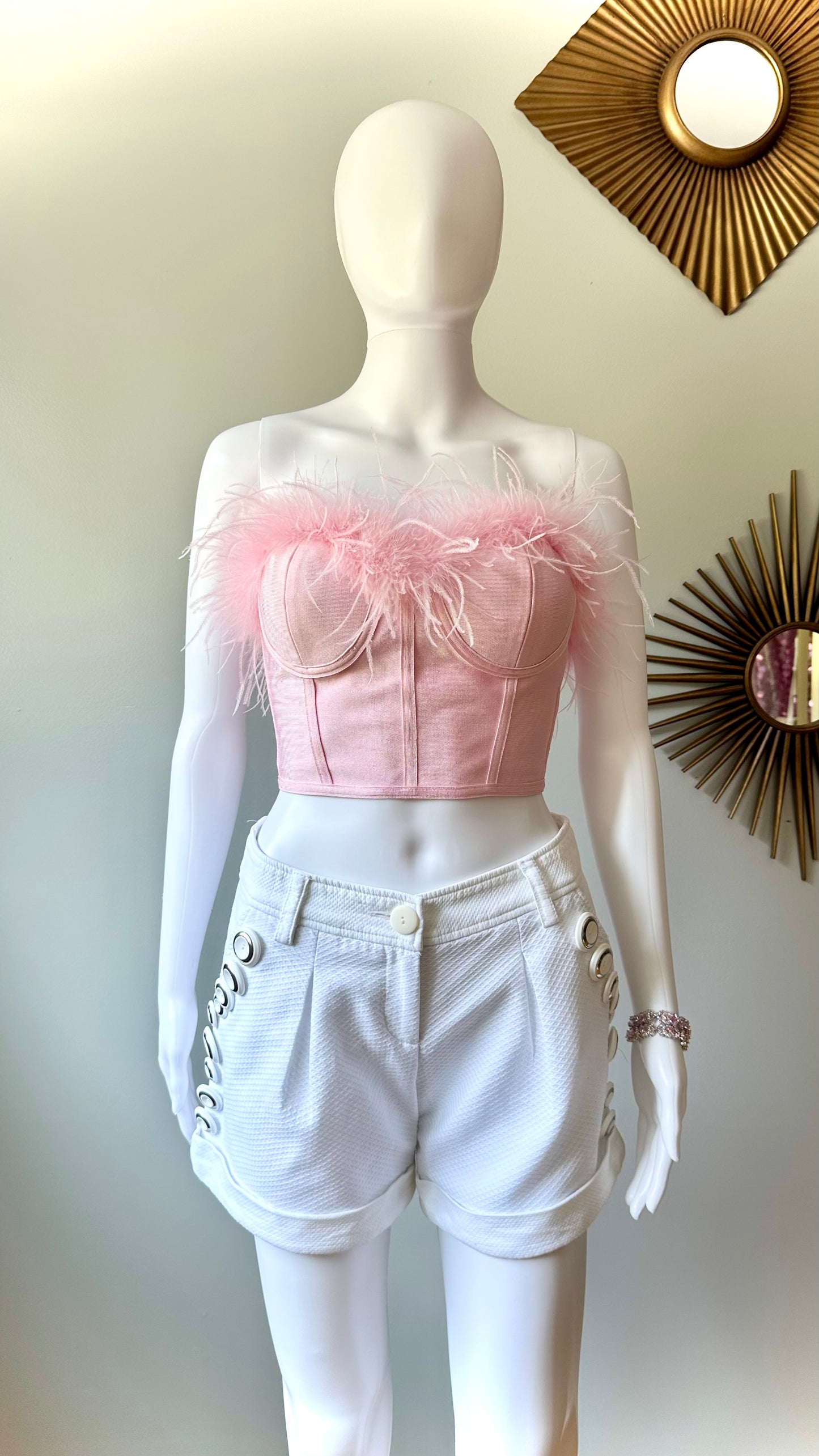 Superdown - Pink Ramona Bustier Top