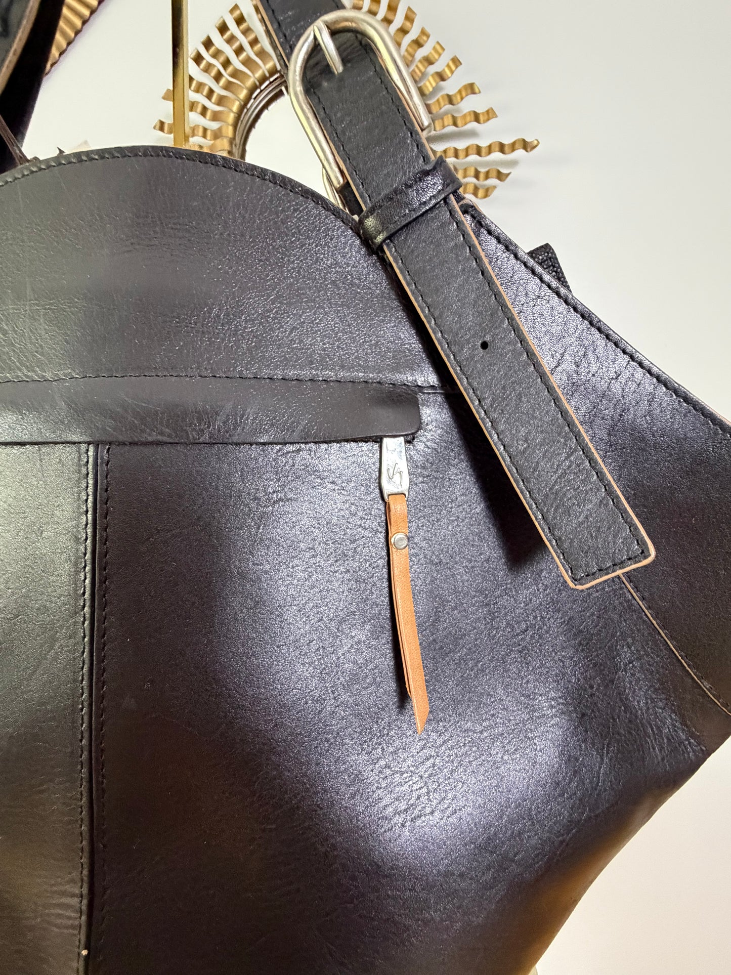 Velez - Black Leather Tote