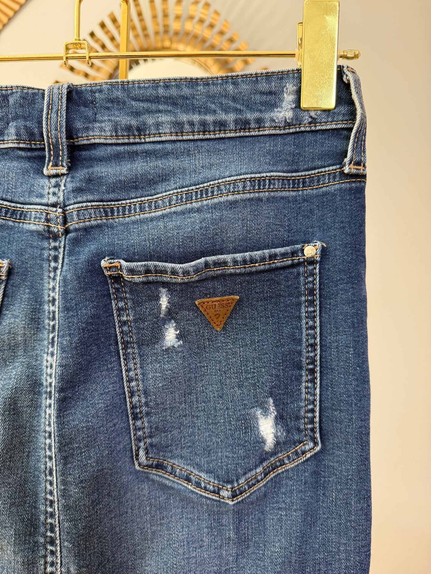 Guess - Blue Denim Pencil Skirt