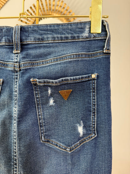 Guess - Blue Denim Pencil Skirt