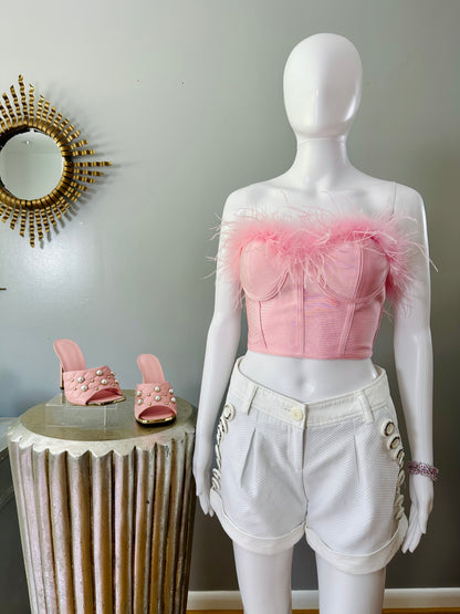 Superdown - Pink Ramona Bustier Top