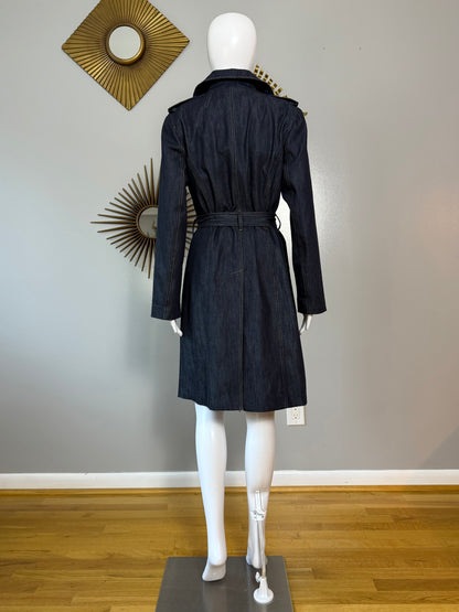 Talbots - Blue Denim Trench Coat