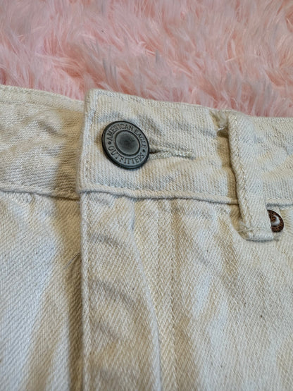 American Eagle 🦅- Stars & Stripes Beige Denim Shorts