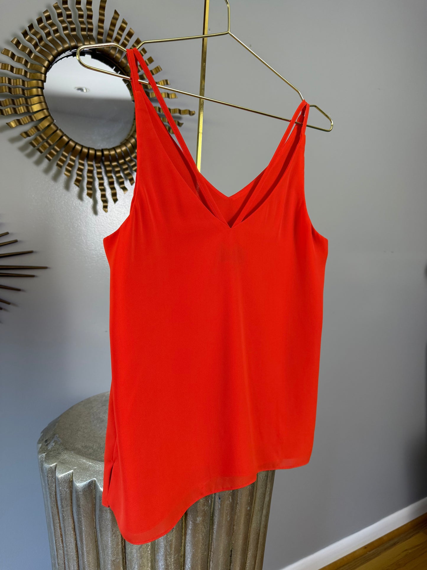 Topshop - Orange Sleeveless Top