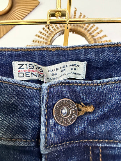 ZARA - Dark Blue Flare Jeans