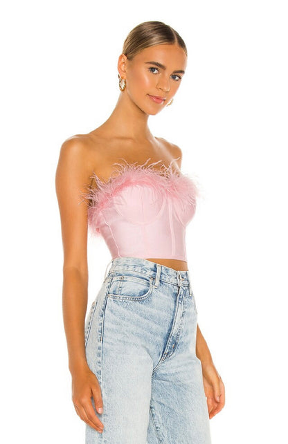 Superdown - Pink Ramona Bustier Top