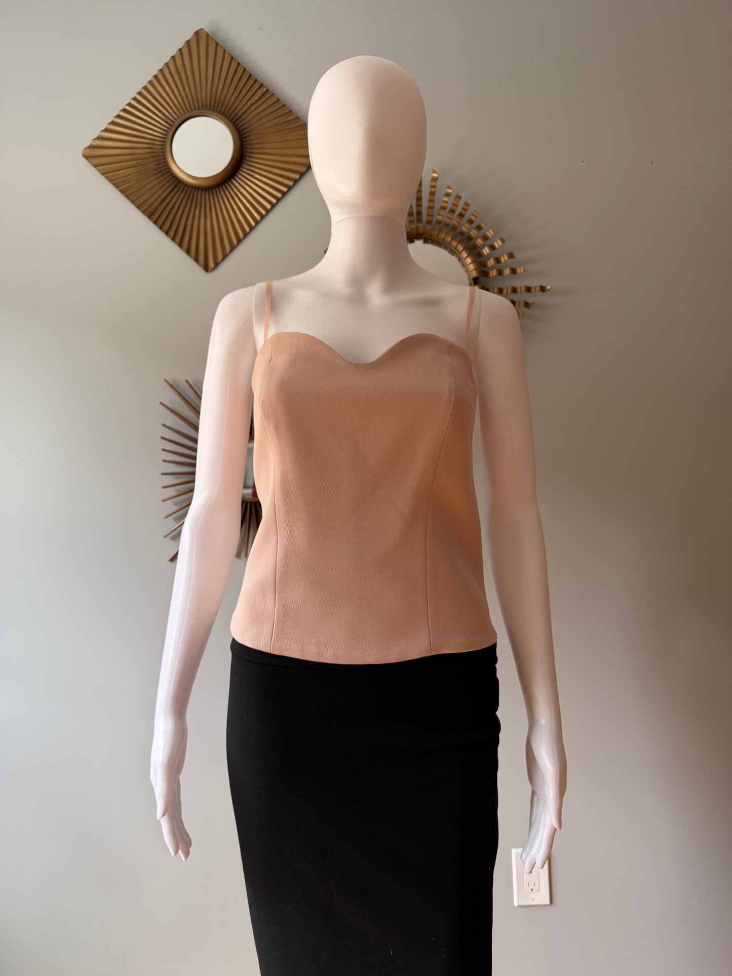Zara - Peach Bustier Top