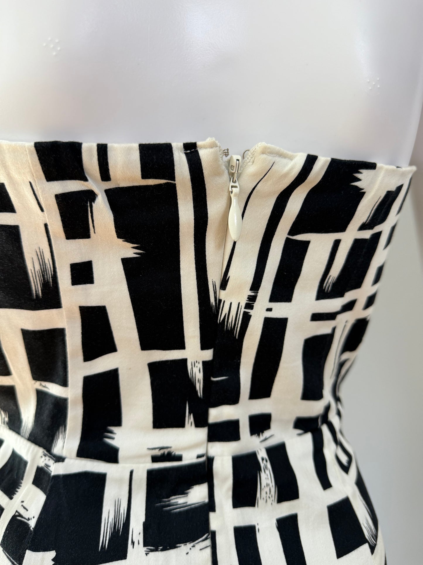Charlotte Russe - Black & White Abstract Mini Dress