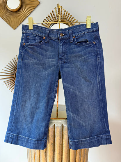 7 For All Mankind - Blue Denim Bermuda Shorts