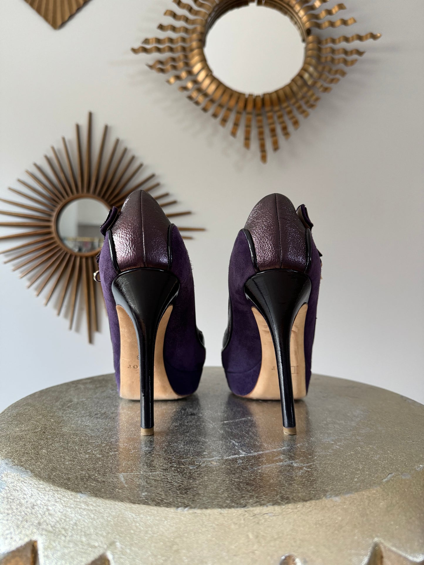 DIOR - Purple Deco Suede Pumps