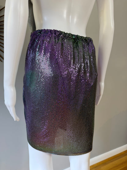 ZARA - Purple Chain-link Backless Dress