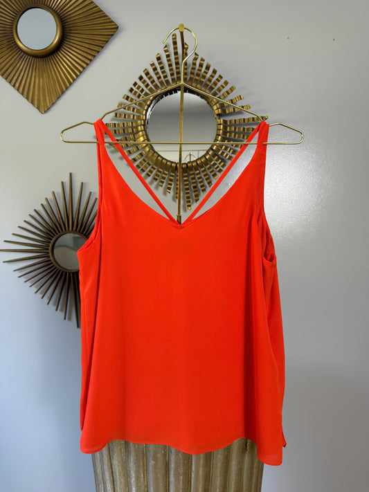 Topshop - Orange Sleeveless Top