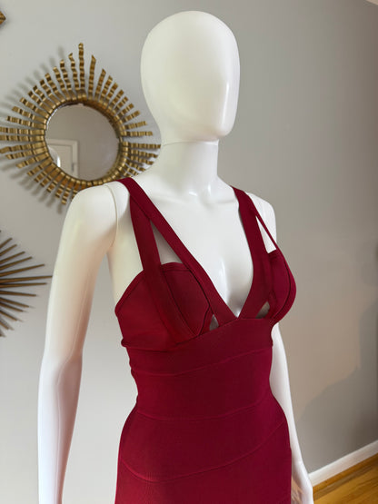 Red Bandage Mermaid Dress