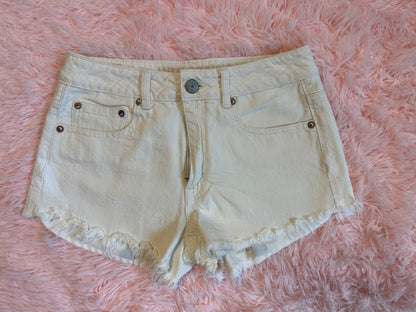 American Eagle 🦅- Stars & Stripes Beige Denim Shorts