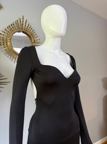 Oh Polly - Black Delmenza Backless Dress