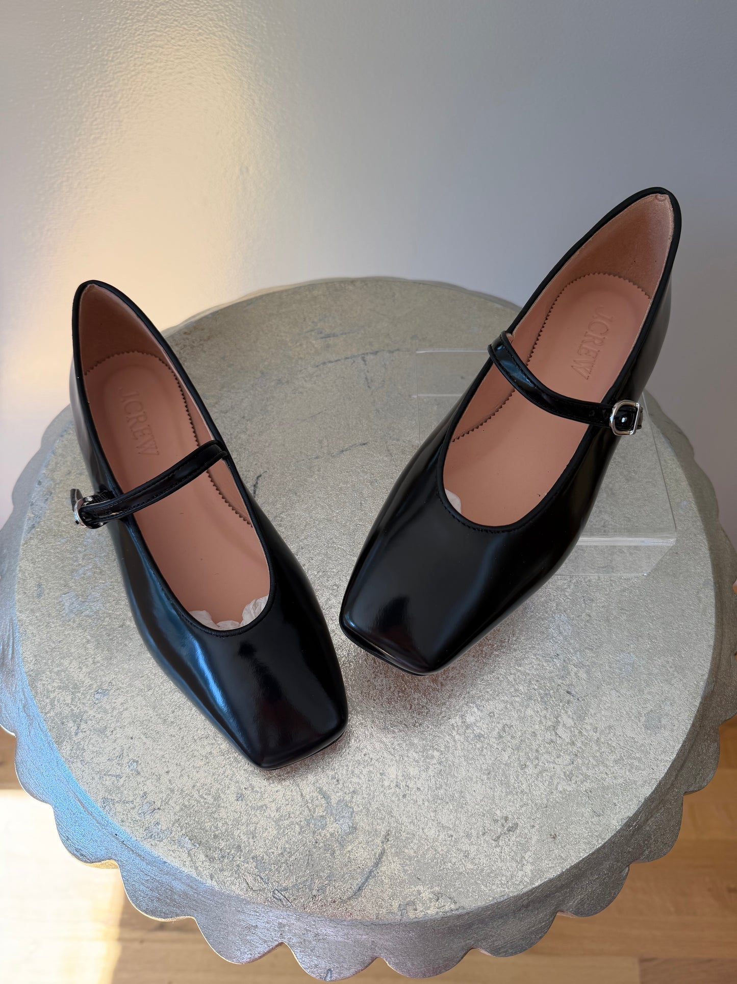 J Crew - Black Spazzo Mary Jane Ballet Flat