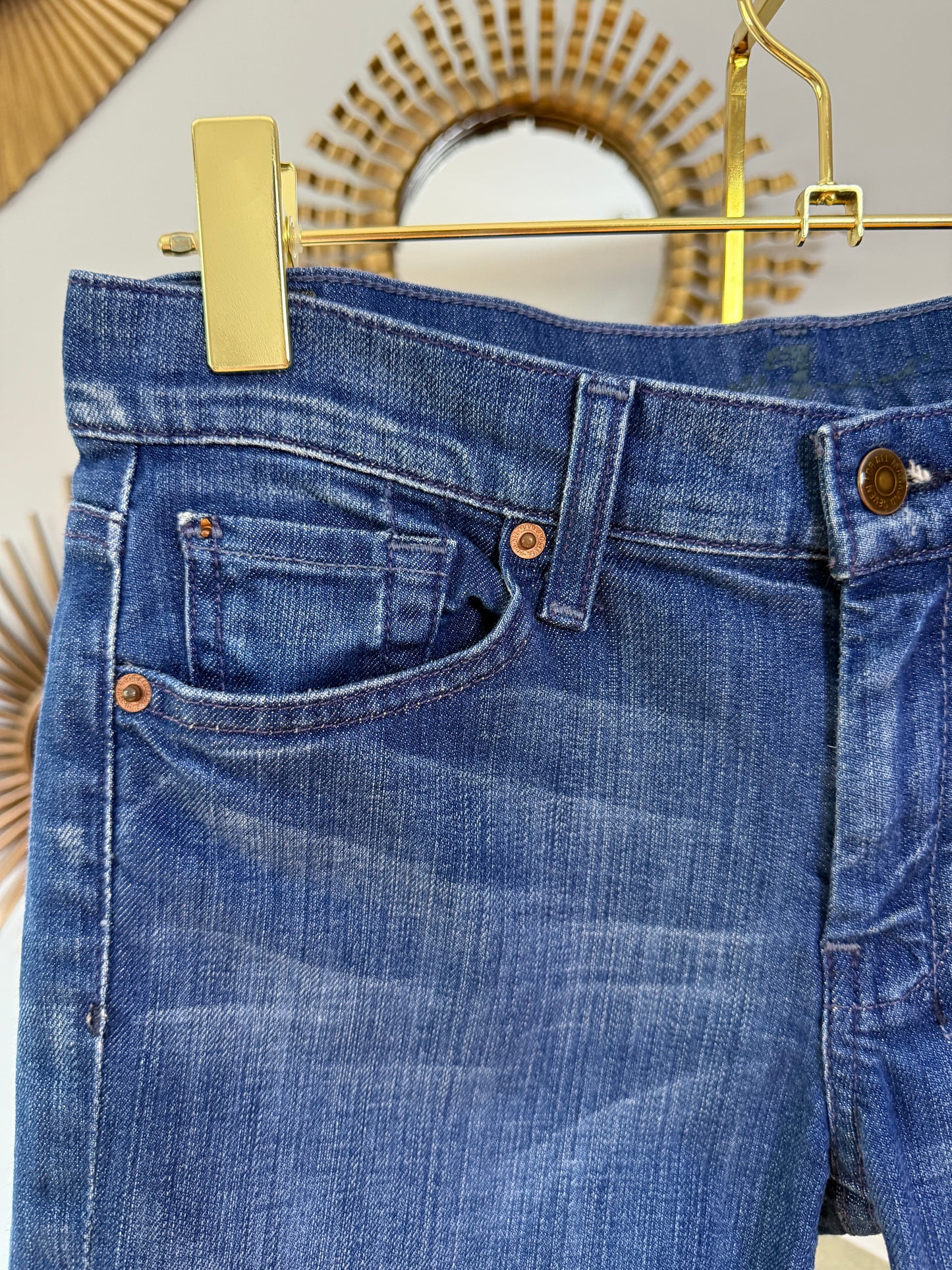 7 For All Mankind - Blue Denim Bermuda Shorts