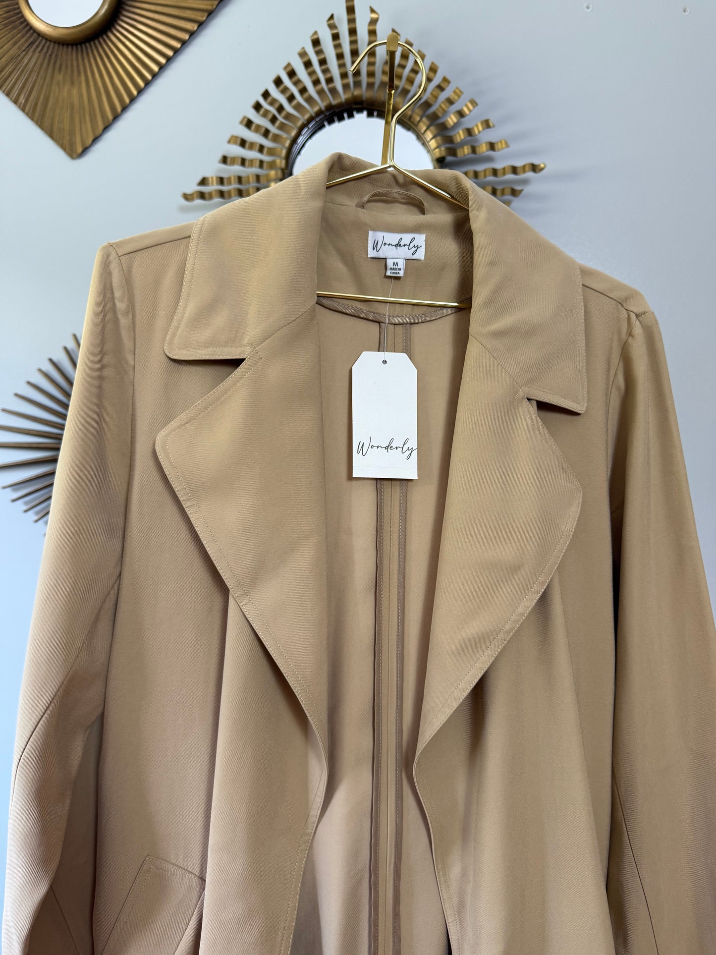 Wonderly - Tan Classic Trench Coat