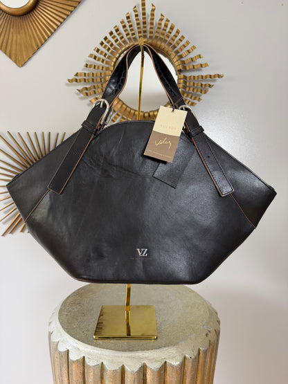 Velez - Black Leather Tote