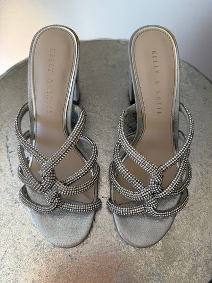 Kelly & Katie - Silver Rhinestone Sandals