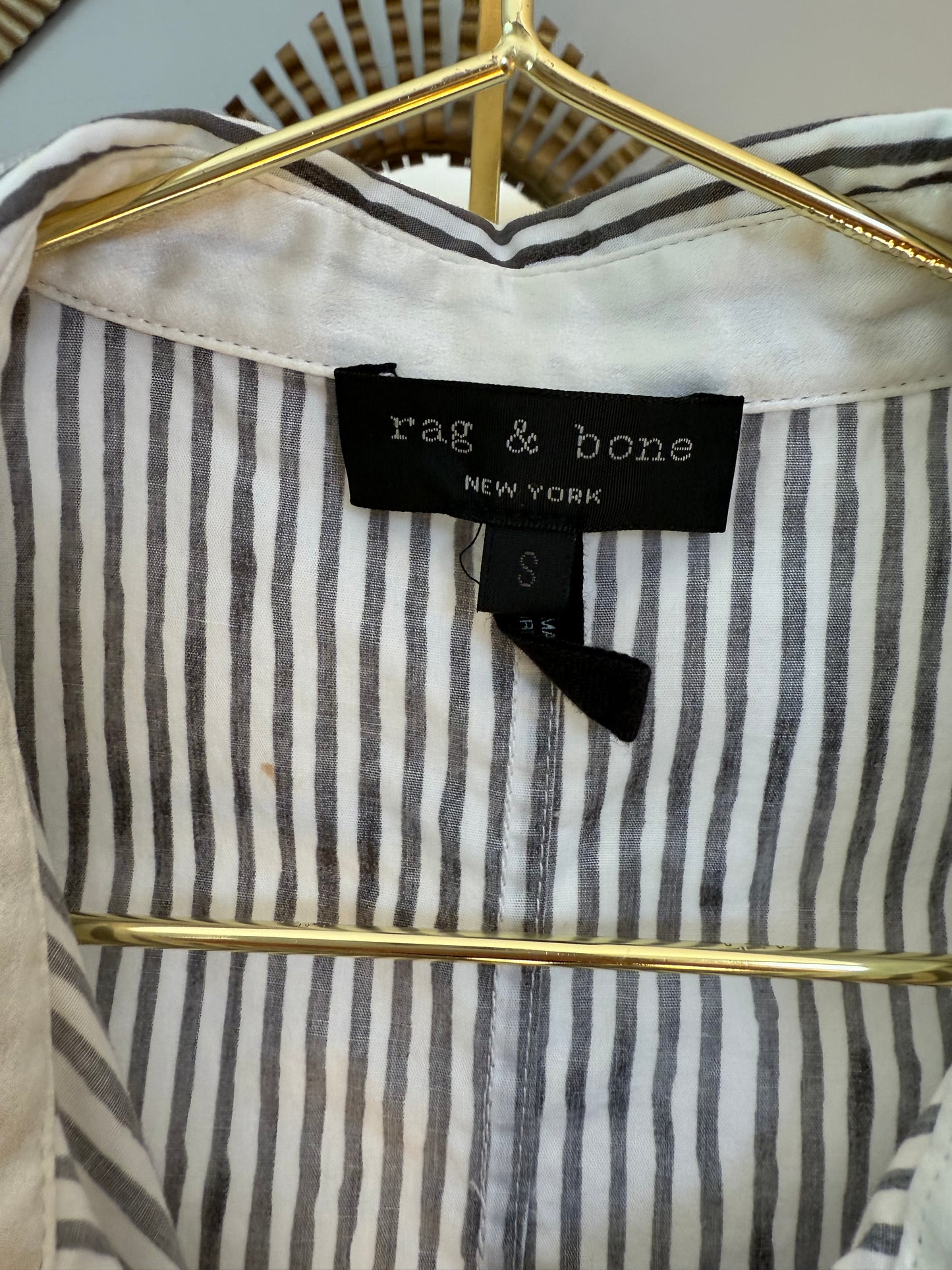 Rag & Bone - Striped Ara Back Tie Shirt