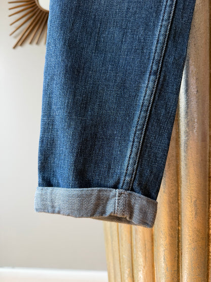 Topshop - Blue Beaded Lucas Moto Jeans