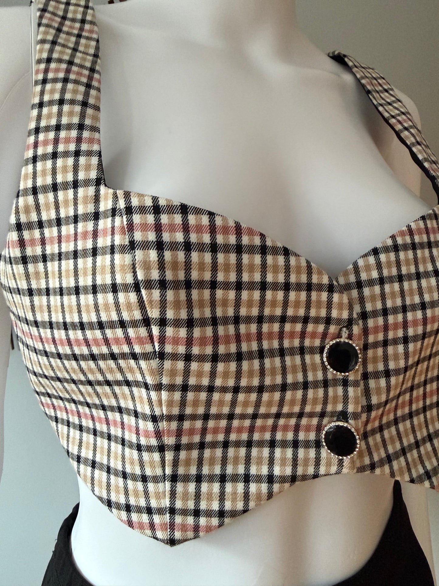 MAJORELLE - Plaid Yvonne Crop Top